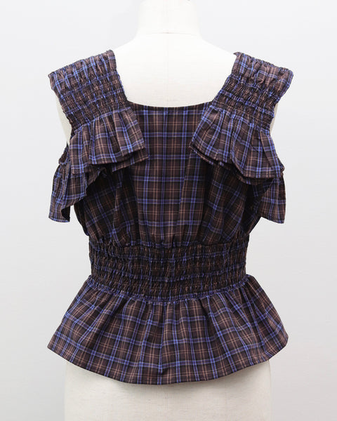 画像をギャラリービューアに読み込む, チェックフリルビスチェ【796】