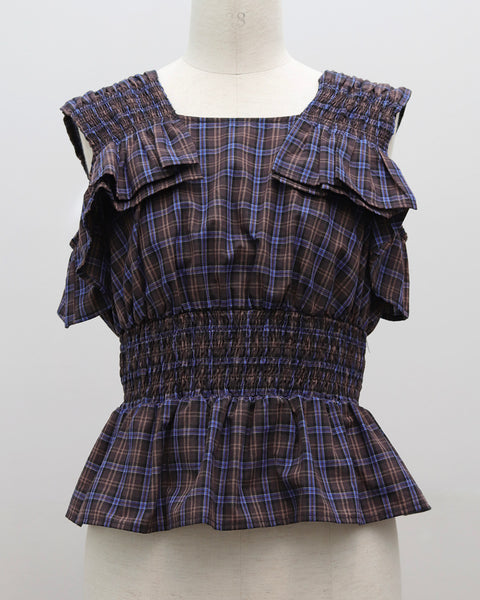 画像をギャラリービューアに読み込む, チェックフリルビスチェ【796】