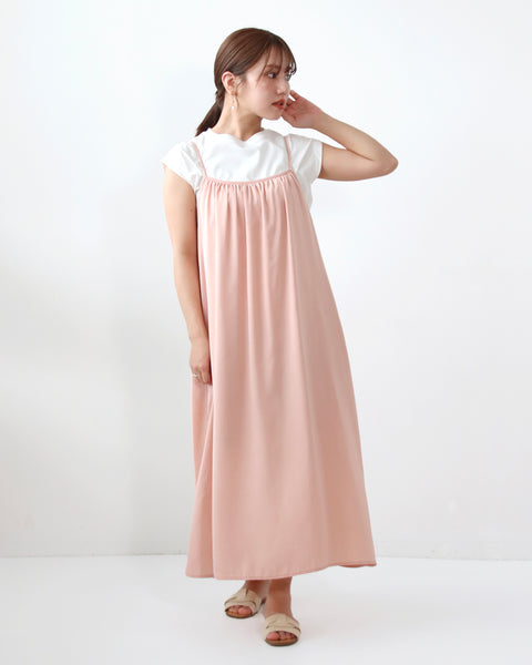 画像をギャラリービューアに読み込む, 低身長ワンピース/低身長用/小柄ワンピース/小柄用/147㎝/SSサイス/XSサイズ/ワンピース/ キャミワンピース/サテンキャミワンピ/小柄キャミワンピース