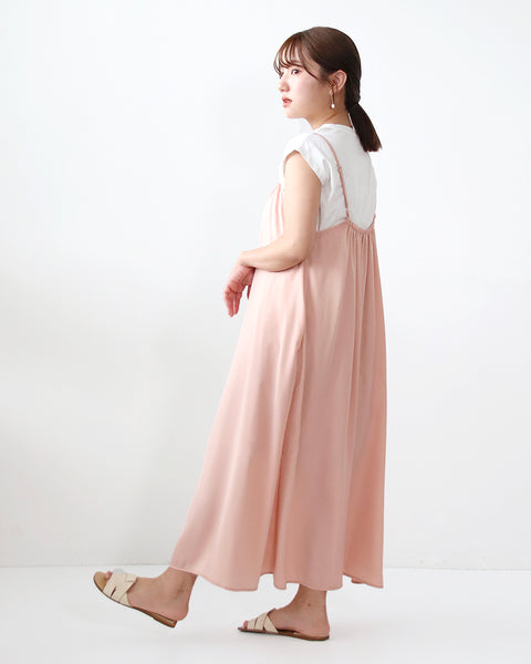 画像をギャラリービューアに読み込む, 低身長ワンピース/低身長用/小柄ワンピース/小柄用/147㎝/SSサイス/XSサイズ/ワンピース/ キャミワンピース/サテンキャミワンピ/小柄キャミワンピース