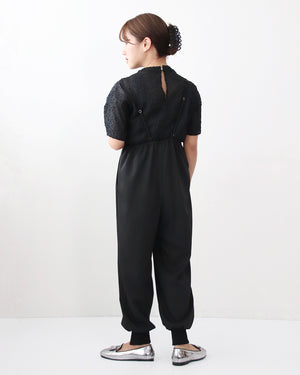 裾スリットジョガーサロペット【426】