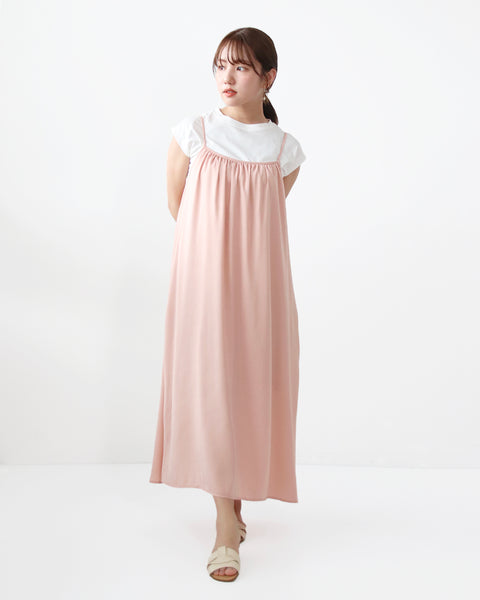 画像をギャラリービューアに読み込む, 低身長ワンピース/低身長用/小柄ワンピース/小柄用/147㎝/SSサイス/XSサイズ/ワンピース/ キャミワンピース/サテンキャミワンピ/小柄キャミワンピース