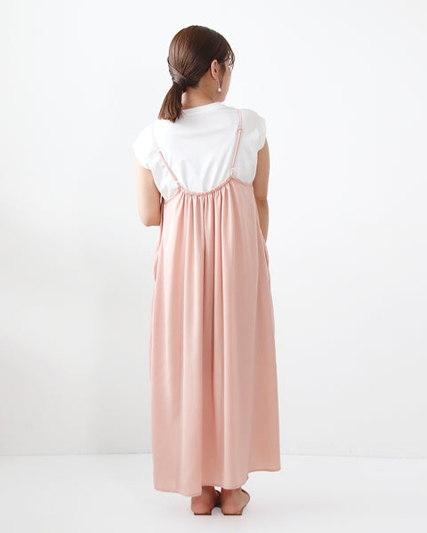 画像をギャラリービューアに読み込む, 低身長ワンピース/低身長用/小柄ワンピース/小柄用/147㎝/SSサイス/XSサイズ/ワンピース/ キャミワンピース/サテンキャミワンピ/小柄キャミワンピース