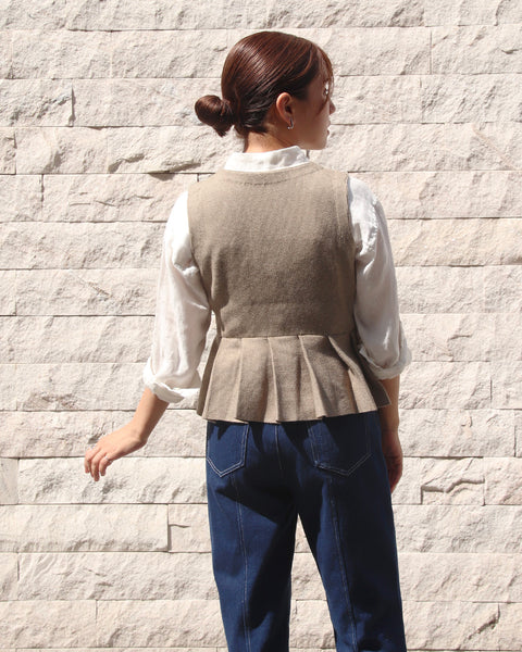 画像をギャラリービューアに読み込む, ぺプラムニットジレ【706】