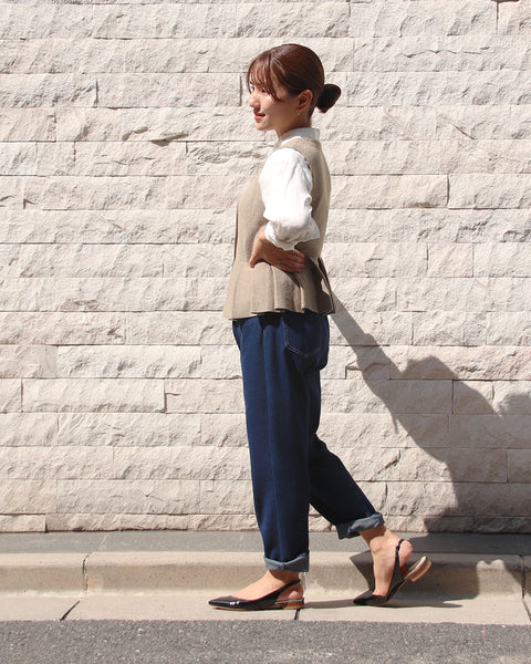 画像をギャラリービューアに読み込む, ぺプラムニットジレ【706】