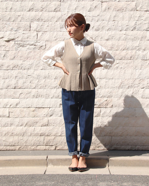 画像をギャラリービューアに読み込む, ぺプラムニットジレ【706】