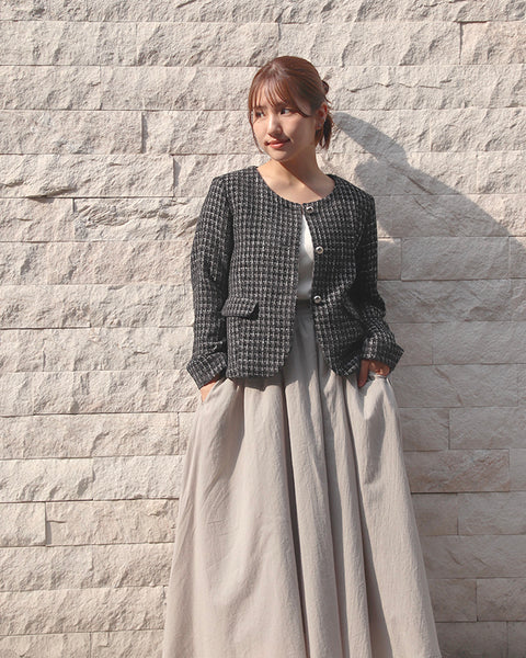 画像をギャラリービューアに読み込む, 低身長ジャケット/低身長/小柄/147㎝/小柄ジャケット/小柄用/SSサイズ/Sサイズブランド/ツイードジャケット