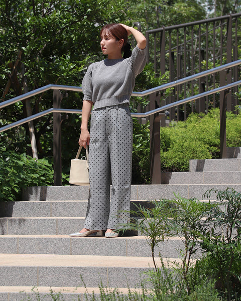 画像をギャラリービューアに読み込む, 低身長パンツ/低身長用ボトム/ボトム/チェックパンツ/小柄用/XSサイズ/SSサイズ/147㎝/低身長ブランド/低身長花柄パンツ/花柄パンツ/小柄セットアップ