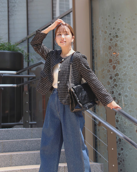 画像をギャラリービューアに読み込む, 低身長ジャケット/低身長/小柄/147㎝/小柄ジャケット/小柄用/SSサイズ/Sサイズブランド/ツイードジャケット