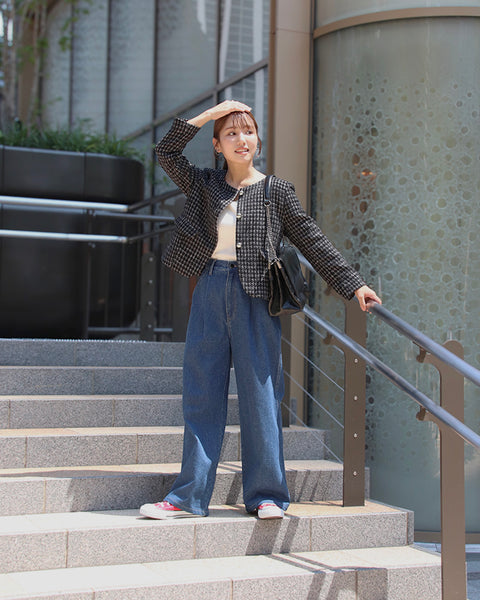 画像をギャラリービューアに読み込む, 低身長ジャケット/低身長/小柄/147㎝/小柄ジャケット/小柄用/SSサイズ/Sサイズブランド/ツイードジャケット