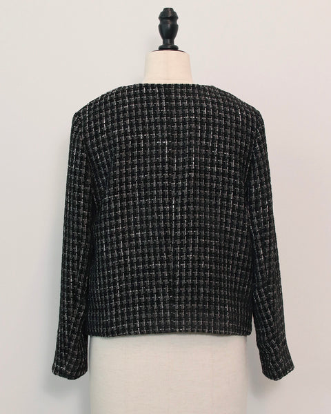 画像をギャラリービューアに読み込む, ツイードノーカラージャケット【687】