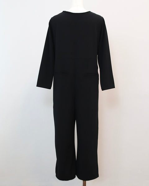 画像をギャラリービューアに読み込む, Vネックイージージャンプスーツ【697】