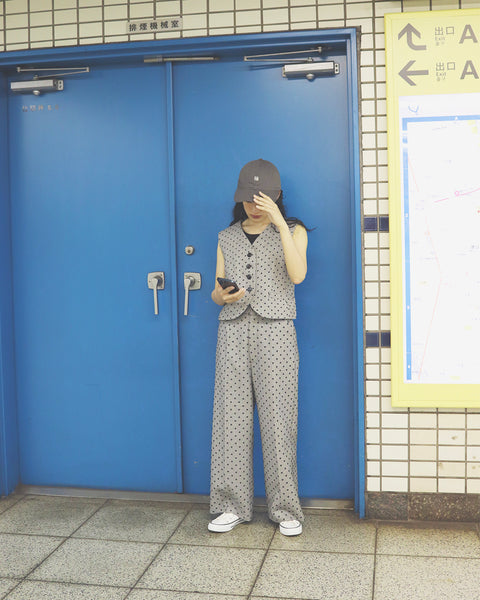 画像をギャラリービューアに読み込む, 低身長パンツ/低身長用ボトム/ボトム/チェックパンツ/小柄用/XSサイズ/SSサイズ/147㎝/低身長ブランド/低身長花柄パンツ/花柄パンツ/小柄セットアップ