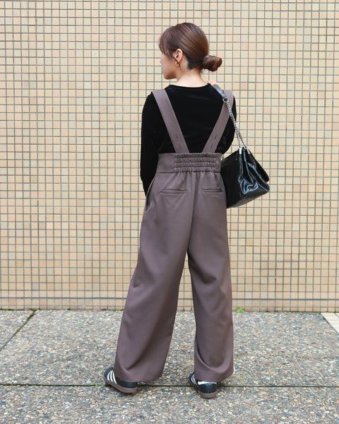 画像をギャラリービューアに読み込む, 低身長パンツ/低身長用ボトム/ボトム/サスペンダーパンツ/小柄用/XSサイズ/SSサイズ/147㎝/低身長ブランド/低身長ハイウエストパンツ/低身長オールインワン/オールインオールインワン/韓国風