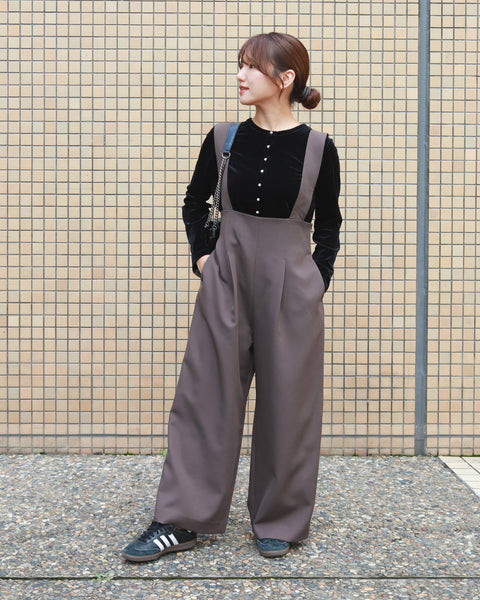 画像をギャラリービューアに読み込む, ハイウエストサロペットパンツ【719】