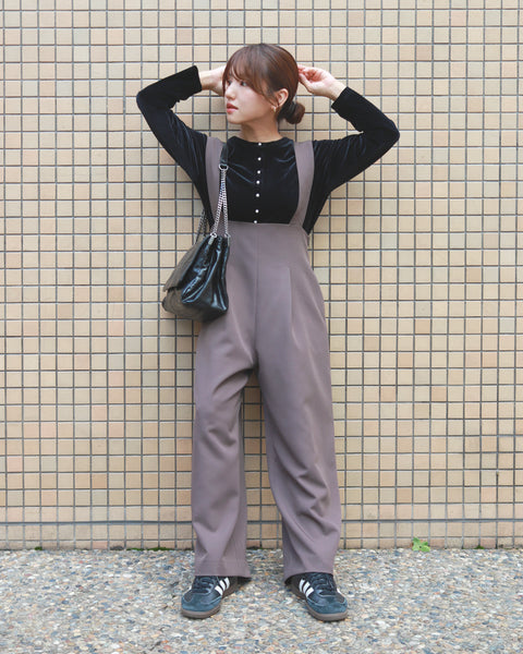 画像をギャラリービューアに読み込む, ハイウエストサロペットパンツ【719】