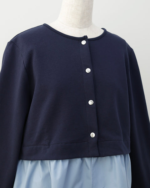 画像をギャラリービューアに読み込む, 取り外しぺプラムカーディガン【733】