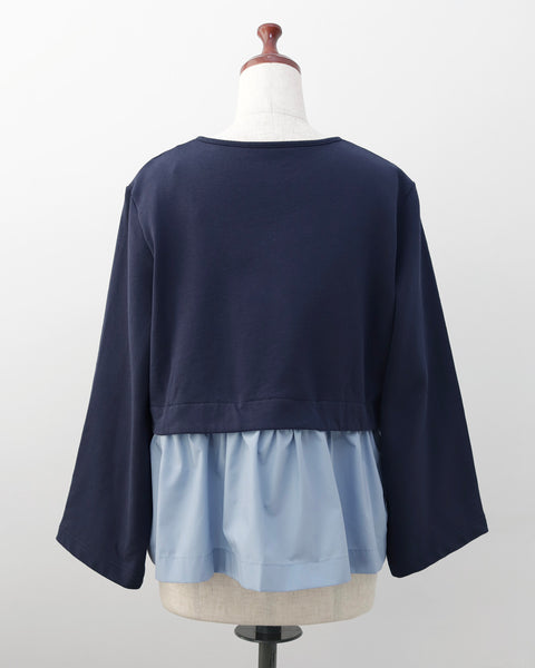 画像をギャラリービューアに読み込む, 取り外しぺプラムカーディガン【733】