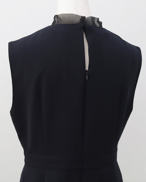 画像をギャラリービューアに読み込む, 取り外しオーガンジー襟ワンピース(セットアップ可能)【737】