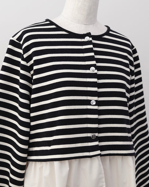 画像をギャラリービューアに読み込む, 取り外しぺプラムカーディガン【733】