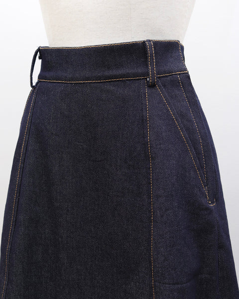 画像をギャラリービューアに読み込む, Aラインデニムスカート【757】
