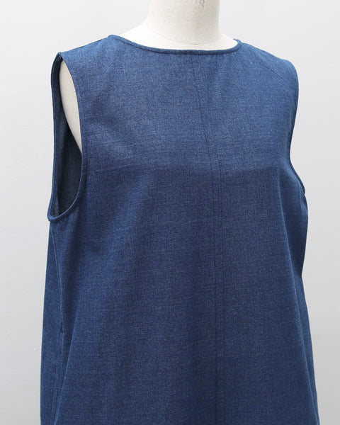 画像をギャラリービューアに読み込む, ノースリーブデニムワンピース【741】