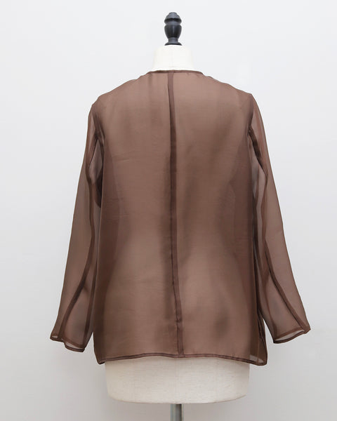 画像をギャラリービューアに読み込む, オーガンジーシアージャケット【749】