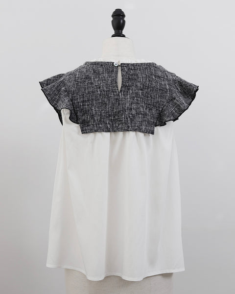 画像をギャラリービューアに読み込む, ツイードドッキングブラウス【763】