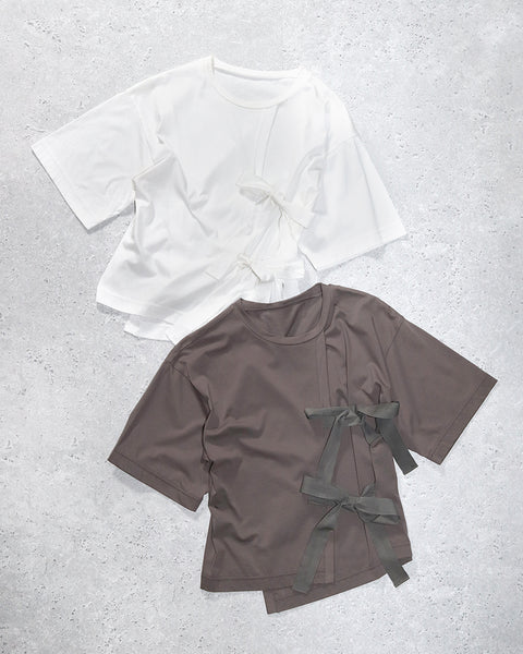 画像をギャラリービューアに読み込む, アクセントリボンTシャツ【797】
