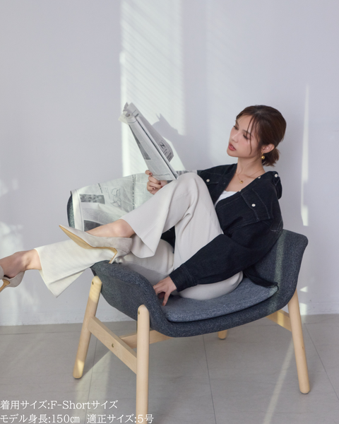 画像をギャラリービューアに読み込む, 低身長パンツ/低身長用ボトム/ボトム/2WAYパンツ/小柄用/XSサイズ/SSサイズ/147㎝/低身長ブランド/低身長ニットパンツ/ニットパンツ/お直し不要/脚長効果