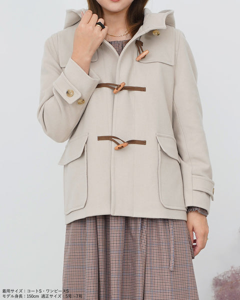 画像をギャラリービューアに読み込む, ウールショートダッフルコート【286】