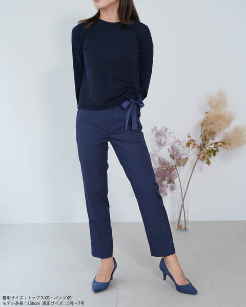 画像をギャラリービューアに読み込む, ドロストリボン綺麗めトップス【323】