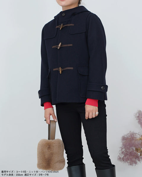 画像をギャラリービューアに読み込む, ウールショートダッフルコート【286】