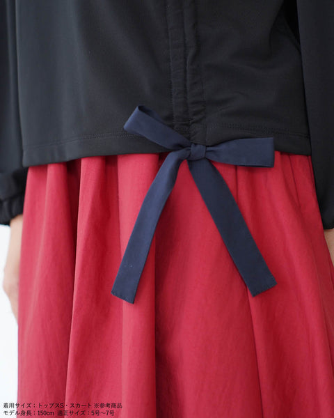 画像をギャラリービューアに読み込む, ドロストリボン綺麗めトップス【323】