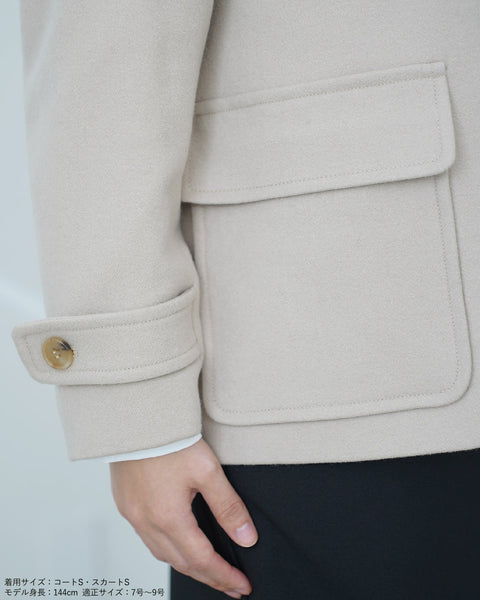 画像をギャラリービューアに読み込む, ウールショートダッフルコート【286】