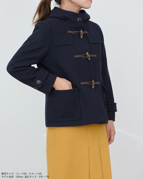 画像をギャラリービューアに読み込む, ウールショートダッフルコート【286】