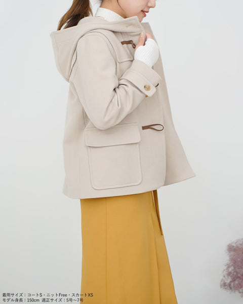 画像をギャラリービューアに読み込む, ウールショートダッフルコート【286】