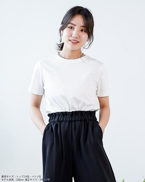 画像をギャラリービューアに読み込む, クルーネックコンパクトTシャツ【227】