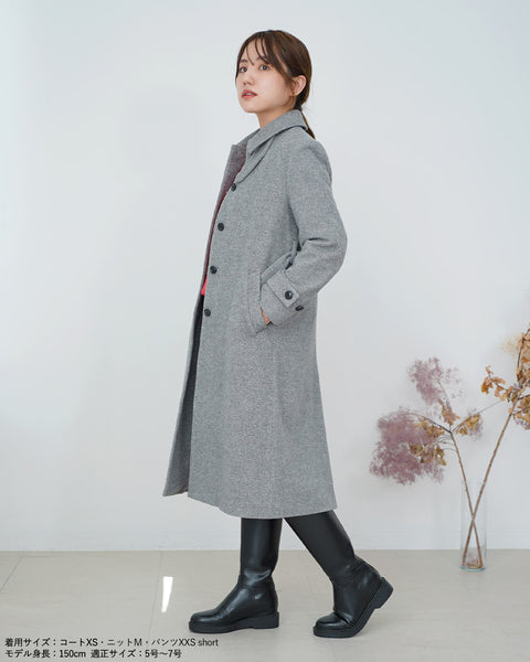 画像をギャラリービューアに読み込む, ウールロングコート【288】