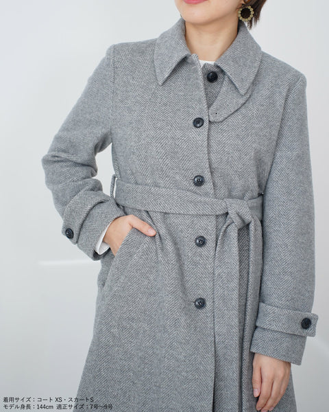 画像をギャラリービューアに読み込む, ウールロングコート【288】