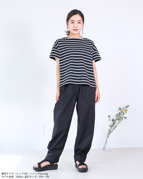 画像をギャラリービューアに読み込む, ドロップショルダーボーダーTシャツ【229】