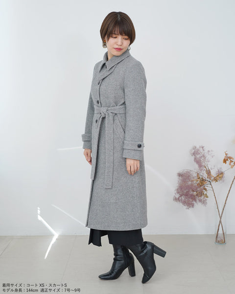 画像をギャラリービューアに読み込む, ウールロングコート【288】