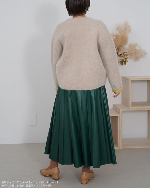 画像をギャラリービューアに読み込む, フェイクレザープリーツライクスカート【361】