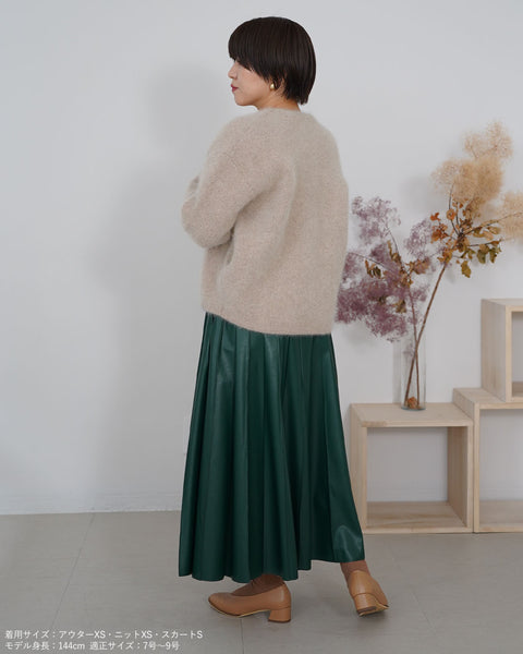 画像をギャラリービューアに読み込む, フェイクレザープリーツライクスカート【361】