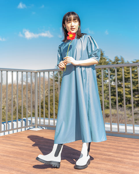 画像をギャラリービューアに読み込む, タックスリーブワンピース【191】