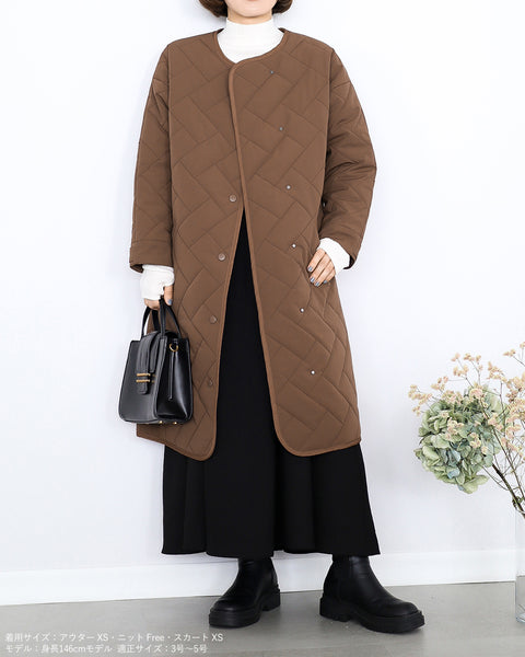 画像をギャラリービューアに読み込む, 中綿キルティングライトコート【040】