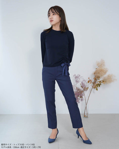 画像をギャラリービューアに読み込む, ドロストリボン綺麗めトップス【323】