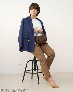 ピンタッククロップドパンツ【409】