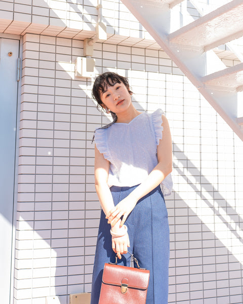 画像をギャラリービューアに読み込む, 前後2wayコットンレーストップス【セットアップ可能】【109】