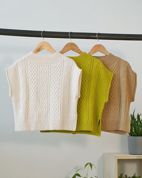 画像をギャラリービューアに読み込む, 柄あみニットベスト【342】